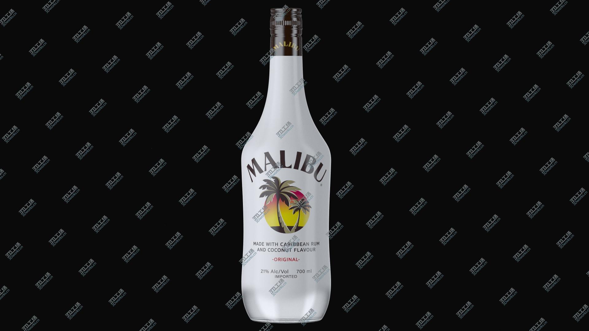 images/goods_img/202105074/Malibu Rum Liqueur All Flavors Bottle Collection 3D model/4.jpg
